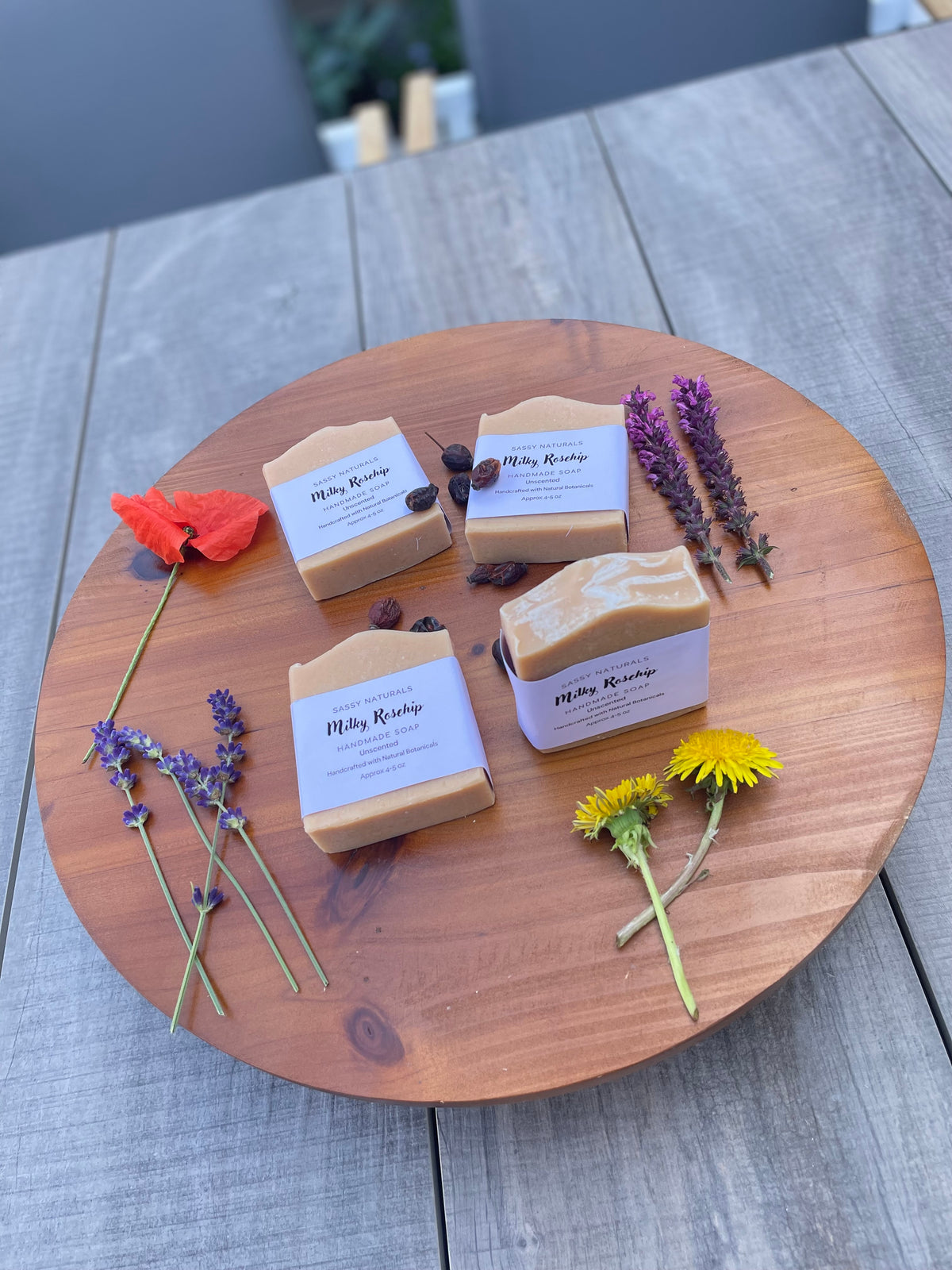 Milky Rosehip Soap (Unscented Bars)