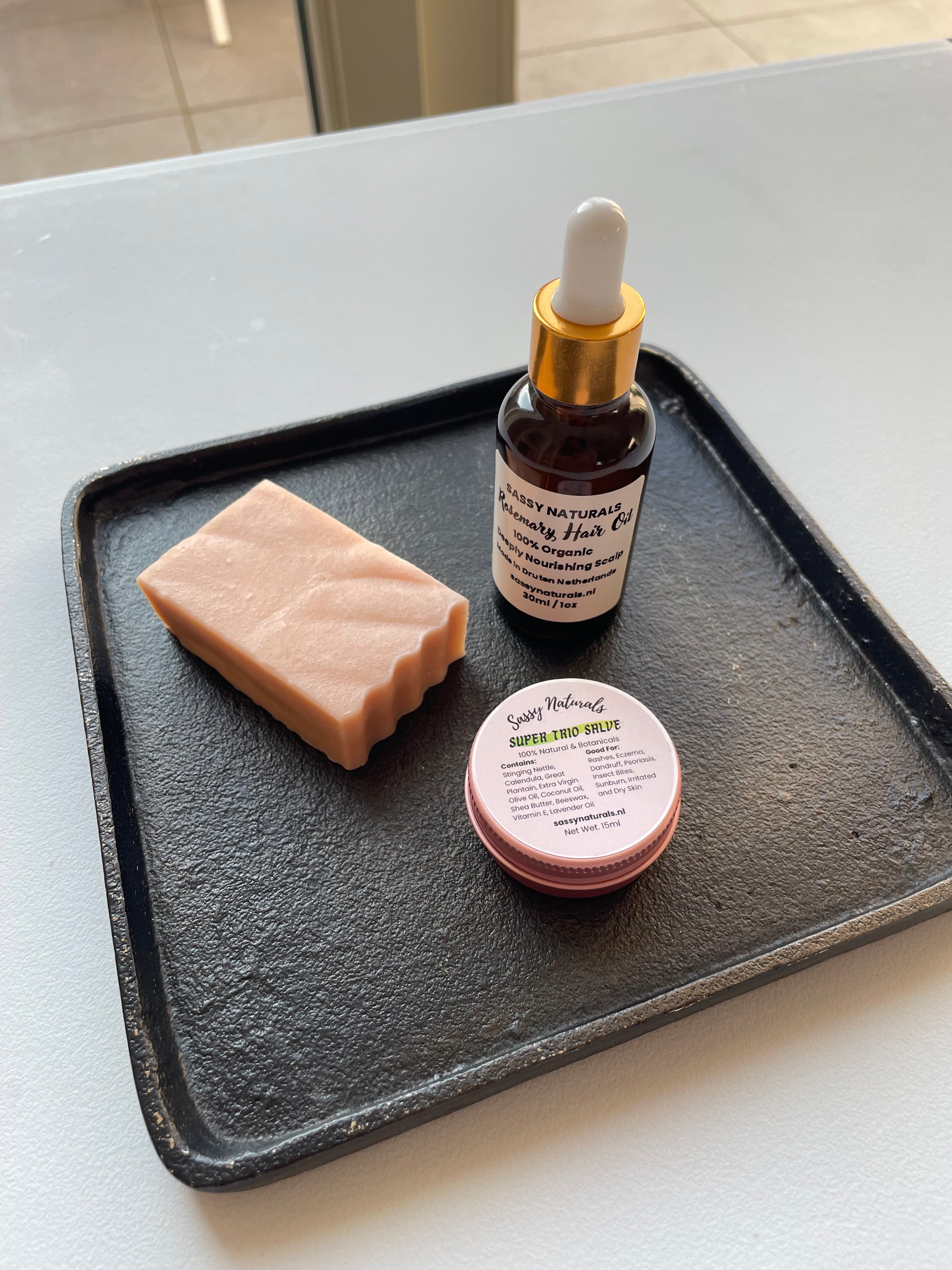 Gift Set Soap, Salve & Hair Oil
